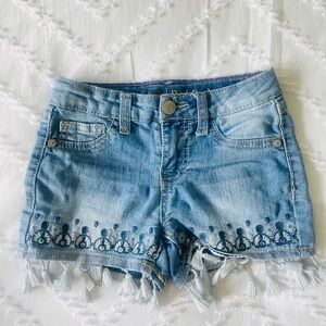 Girl’s Lee Jean Short, Boho Fringe Shorts Size: 5T